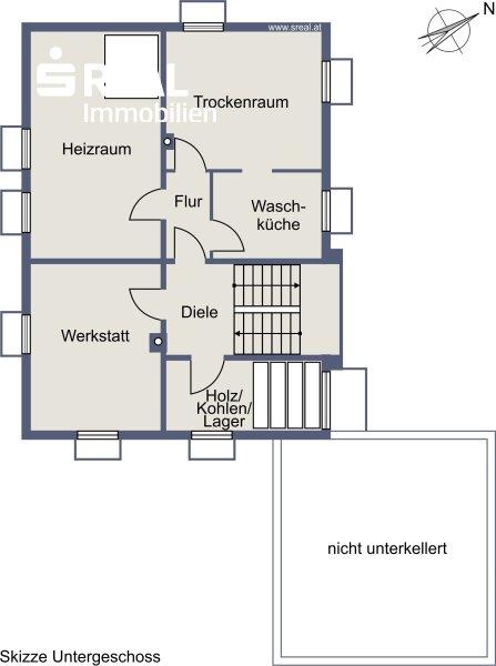 Planskizze Kellergeschoss