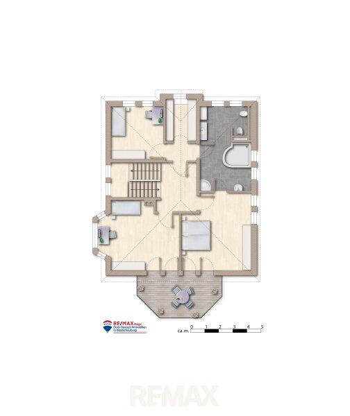 Grundriss Dachgeschoss m�bliert