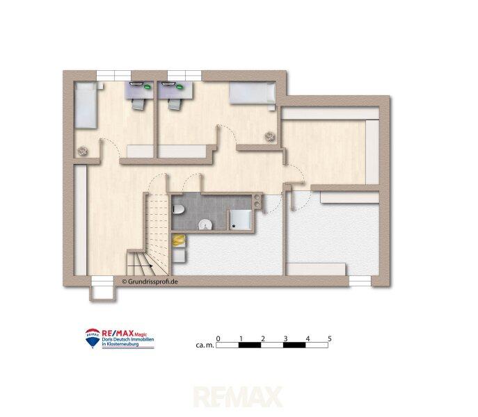 Grundriss Kellergeschoss m�bliert