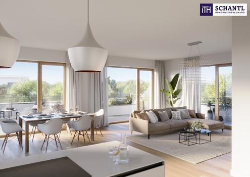 Penthouse-Living auf höchstem Niveau: Erstbezug mit spektakulärer 123 m² Terrasse, Weitblick, Luftwärmepumpe & Photovoltaik. Baustart erfolgt!