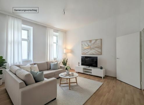 ++NEU++ sanierungsbed�rftige 3-Zimmer Altbauwohnung, v�llige Innenhoflage