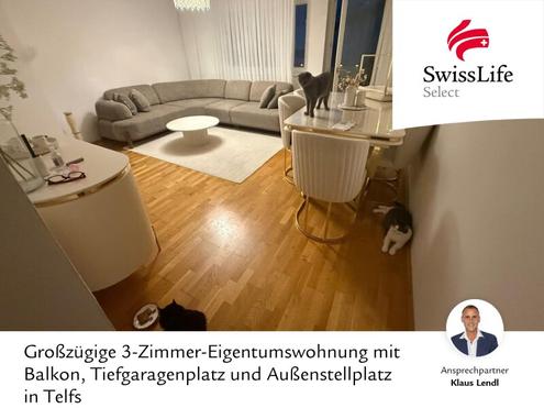 Gro�z�gige 4-Zimmer-Eigentumswohnung mit Balkon, Tiefgaragenplatz und Au�enstellplatz in Telfs