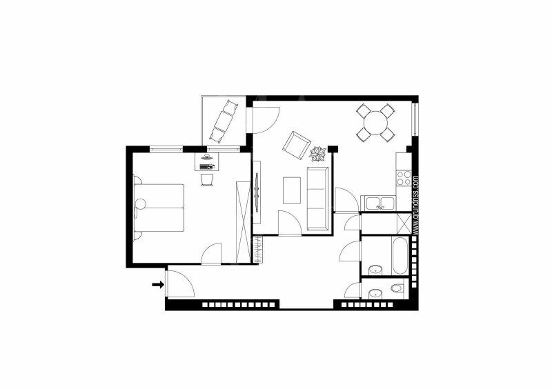 Plan Beispiel Wohnk�che