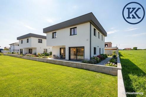 Modernes Einfamilienhaus mit Smart-Home-Technologie in Unterbrunn - Erstbezug, nur 10 Minuten zur Schnellbahn