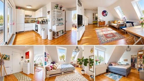 Wohnen �ber den D�chern von Perchtoldsdorf - Maisonette mit Weitblick, Terrasse und eigenem Stellplatz