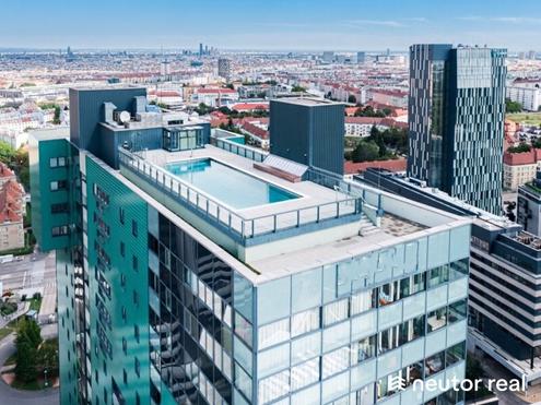 Exklusive Maisonette mit Panoramablick, Rooftop-Pool & Concierge am Wienerberg