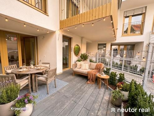 Charmante 2-Zimmer-Wohnung mit traumhafter Terrasse - Wohnen am Puls der Zeit mit ausgezeichneter U-Bahn-Anbindung mitten in Mariahilf