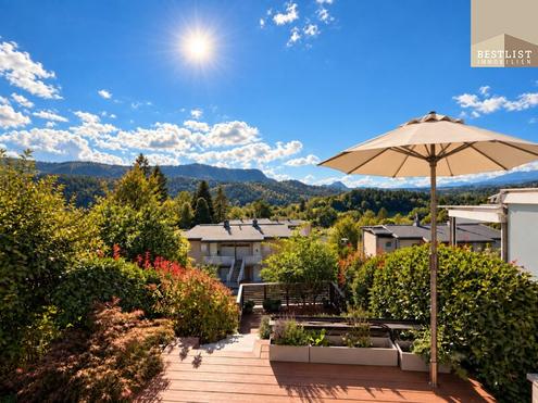 Traumhafter Rundumblick - helle Ferienwohnung mit großzügigen Terrassen in Keutschach am See in Kärnten!