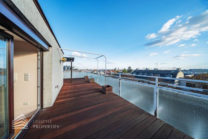 Leben �ber den D�chern Wiens: 110 m�-Terrassenwohnung mit Da