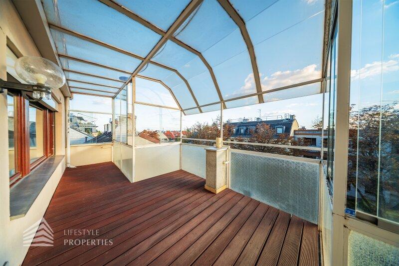 Leben �ber den D�chern Wiens: 110 m�-Terrassenwohnung mit Da