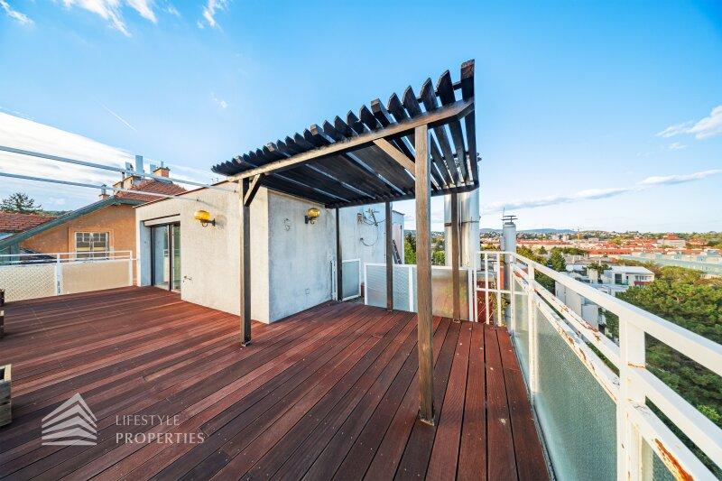 Leben �ber den D�chern Wiens: 110 m�-Terrassenwohnung mit Da