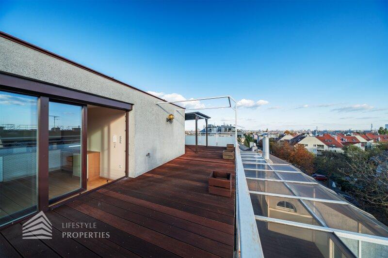 Leben �ber den D�chern Wiens: 110 m�-Terrassenwohnung mit Da