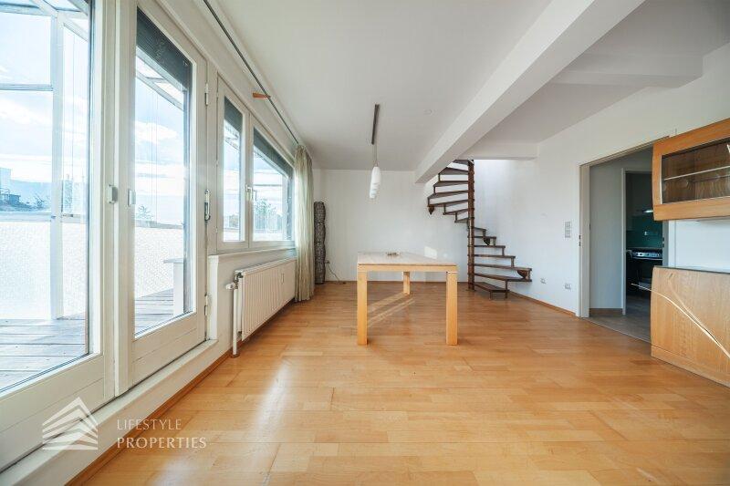 Leben �ber den D�chern Wiens: 110 m�-Terrassenwohnung mit Da