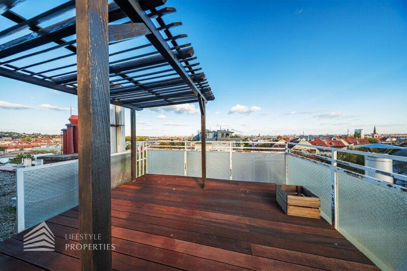 Leben �ber den D�chern Wiens: 110 m�-Terrassenwohnung mit Da