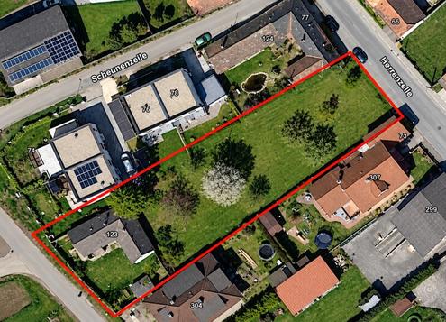 Baugenehmigtes Bautr�ger-Grundst�ck nahe A5 | 12 Wohnungen in 3 H�usern | Aufgeschlossen | 30 Minuten zur Stadtgrenze Wien