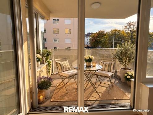 Helle Wohnung mit herrlichem Ausblick auf den Wilhelminenberg