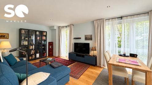 # SQ - VOLLM�BLIERTE - ERDGESCHOSSWOHNUNG - 1180 WIEN GRENZE 1190 WIEN - 2 ZIMMER + GARTEN und TERRASSE