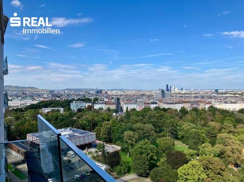 FASZINIERENDER AUSBLICK - m�bliertes PARKAPARTMENT am BELVEDERE