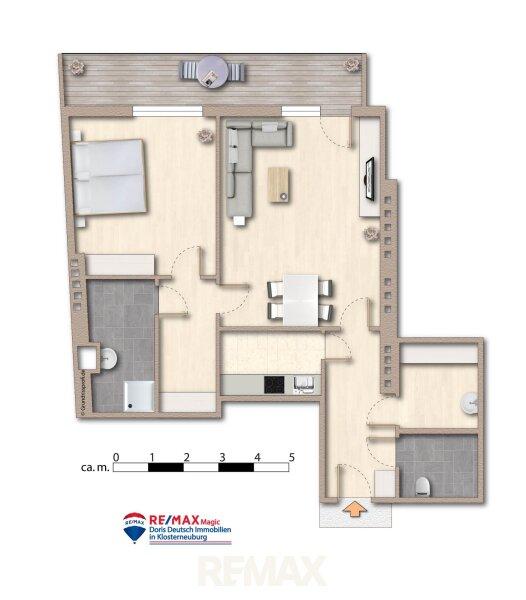 Grundriss m�bliert