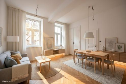 ++NEU++ Generalsanierte 2-Zimmer-Altbauwohnung mit Wohnk�che und Klimaanlage - Erstbezug im 2. Liftstock