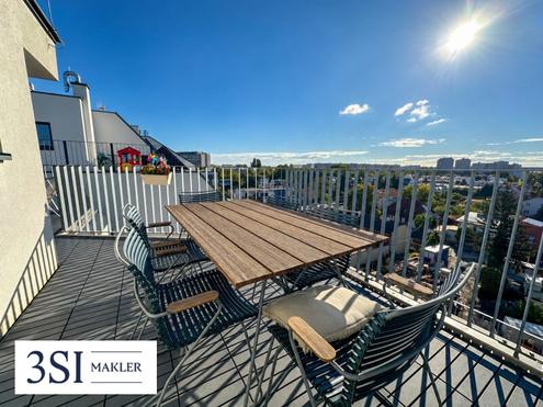 Lichtdurchflutete 3-Zimmer-Dachgeschoss-Maisonette mit gro�z�gigen Terrassen & Panoramablick nahe Alte Donau