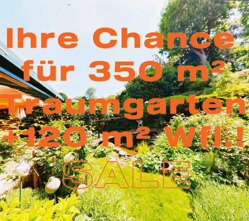 IHRE CHANCE FÜR 350 m² TRAUMGARTEN + 120 m² END-REIHENHAUS 