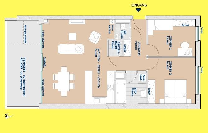 80 m2 Whg