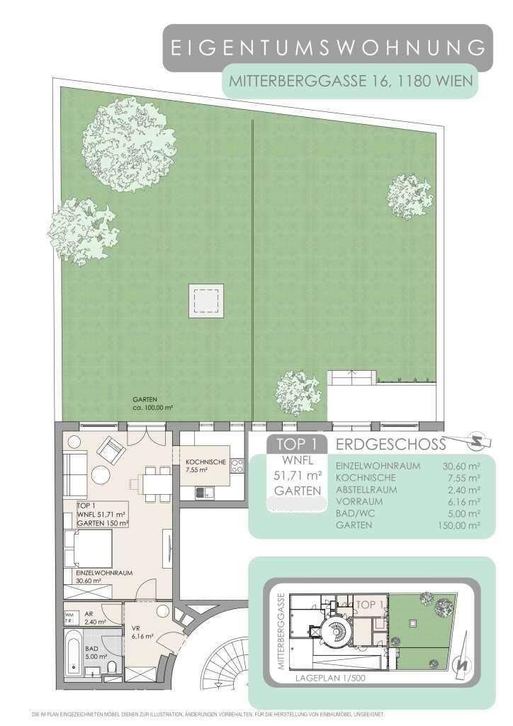 Plan Gartenwohnung T