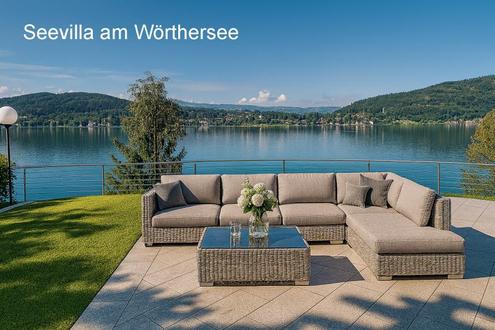 Stilvolle Panoramavilla am Wrthersee mit  Badestrand 
