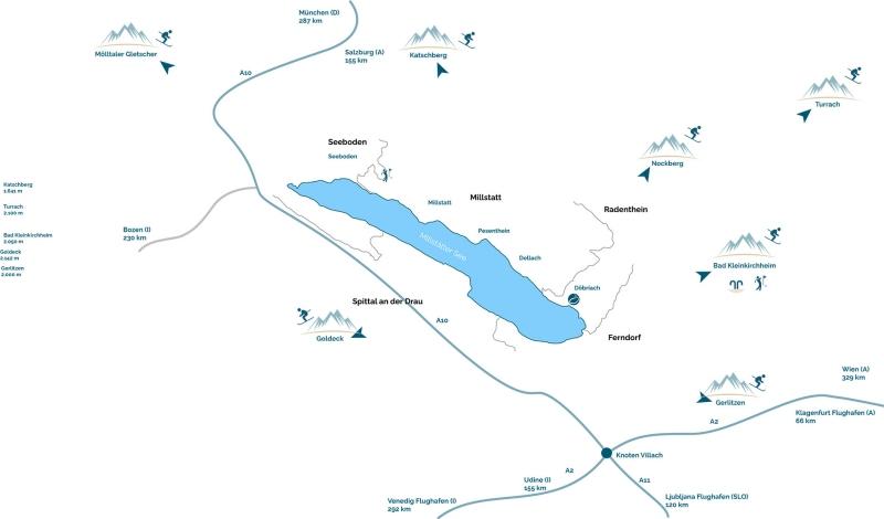 Karte Millstttersee