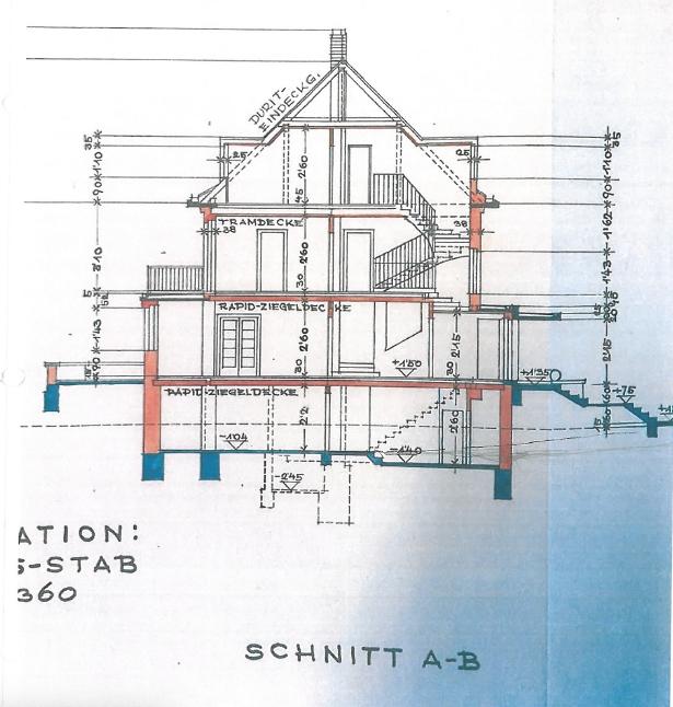 Plan Schnitt A-B