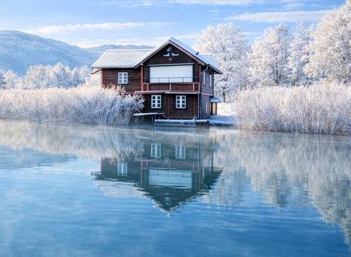 Faszinierendes Seehaus am Ossiacher See am Fu�e des Schiberges Gerlitzen  