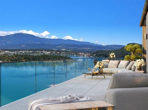 Gro�z�gige Traumwohnung mit atemberaubenden Seeblick auf den Faaker See