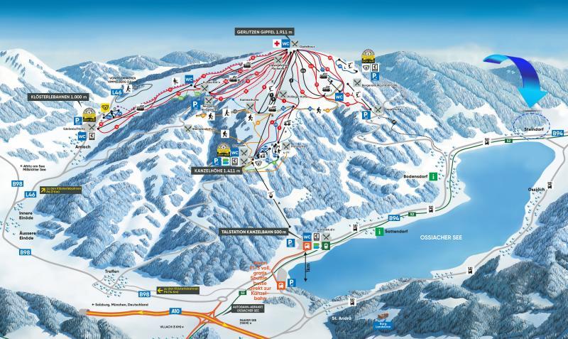 Pistenplan Gerlitzen