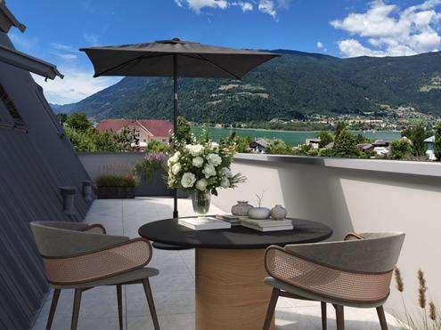 Seeblick-Penthouse am Ossiacher See