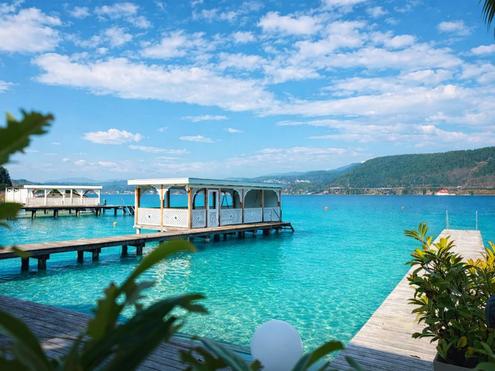 Elegante W�rthersee-Wohnung mit privatem Seezugang