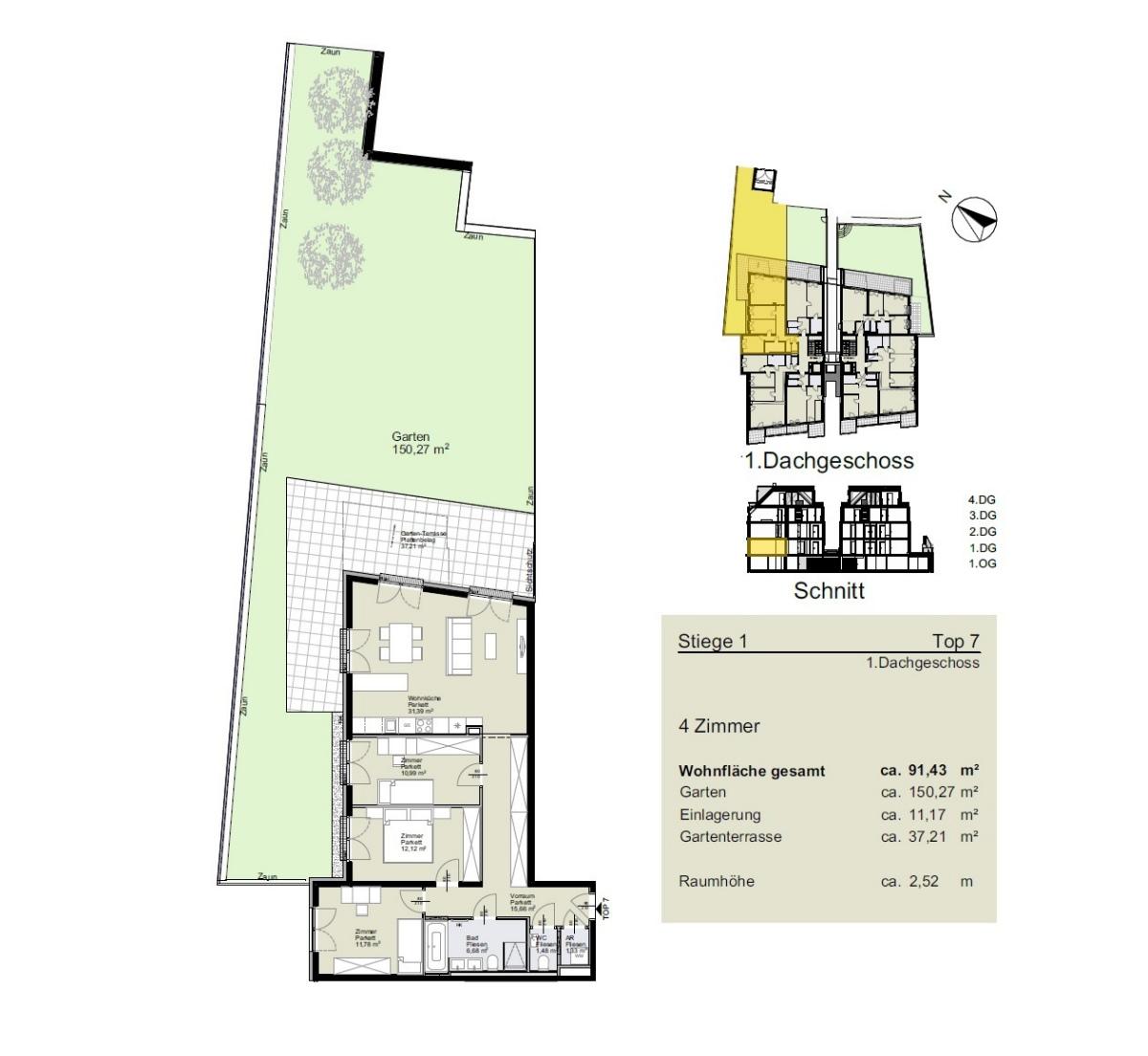 Stiege 1 Top 7 Garte
