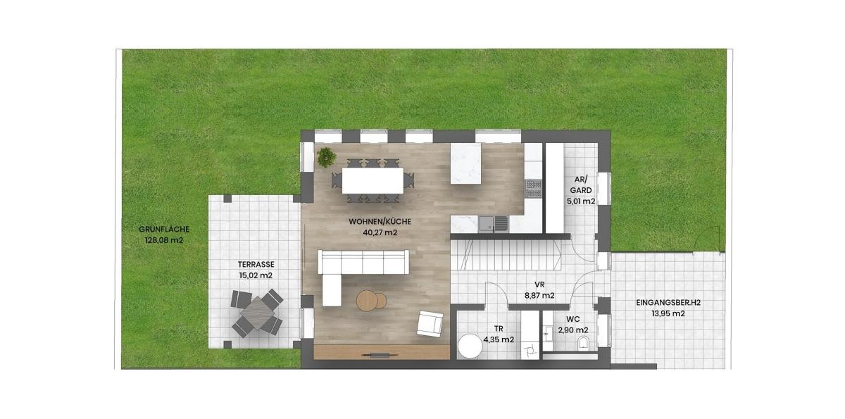 05_EG Haus 2 mit Gar