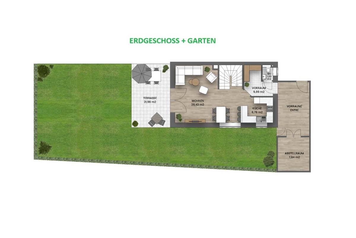 K1-EG, Garten