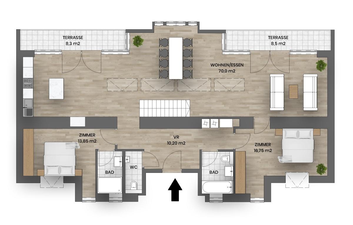 L-Grundriss 1