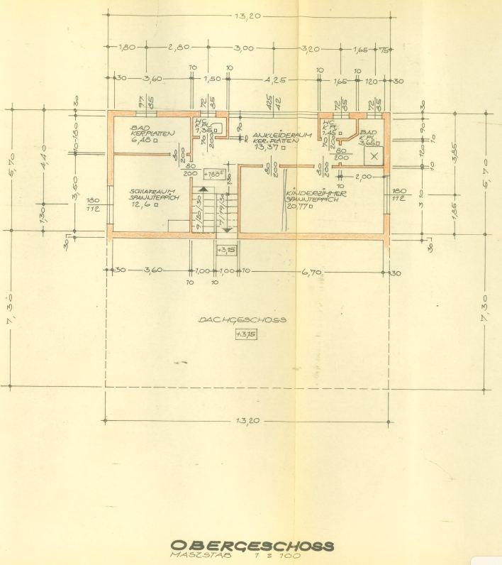 Plan Obergeschoss
