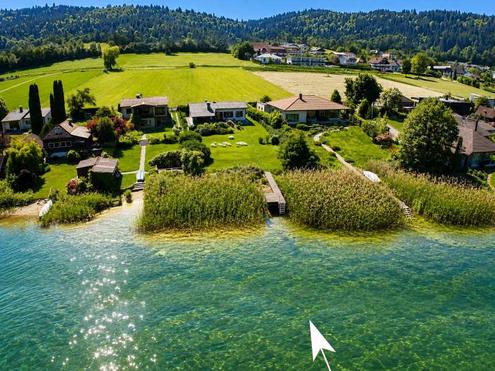 Exklusiver Seegrund mit Seehaus, Privatsteg & traumhafter Sunset-Lage