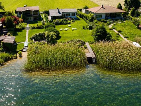 Exklusiver Seegrund mit Seehaus, Privatsteg & traumhafter Sunset-Lage