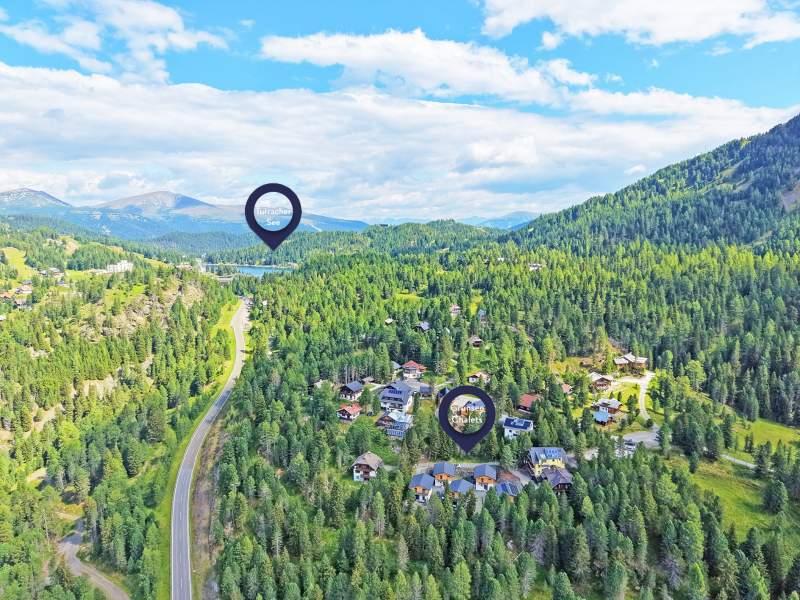 Gr�nsee Chalets Lage