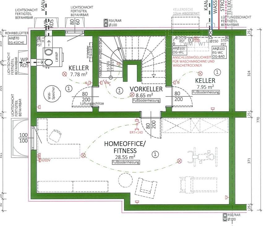 Plan Kellergeschoss