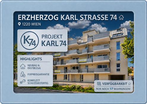NOCH 17 von 33 Wohnungen VERF�GBAR ++ Projekt KARL 74