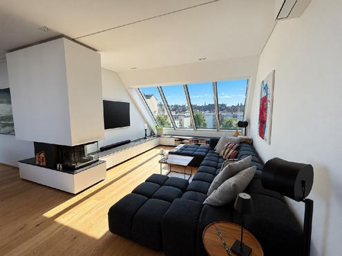 Wohnen �ber den D�chern Wiens � exklusive, voll m�blierte 144m� Dachwohnung mit 360�-Dachterrasse