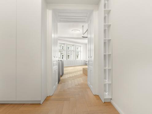 Altbauwohnung mit Klimatisierung und ma�gefertigtem Interieur
