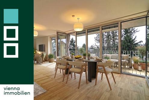 Sonnige Balkonwohnung mit Gartenblick