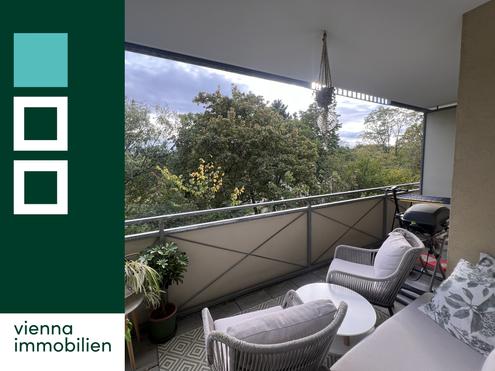 Balkonwohnung parkseitig ins Gr�ne